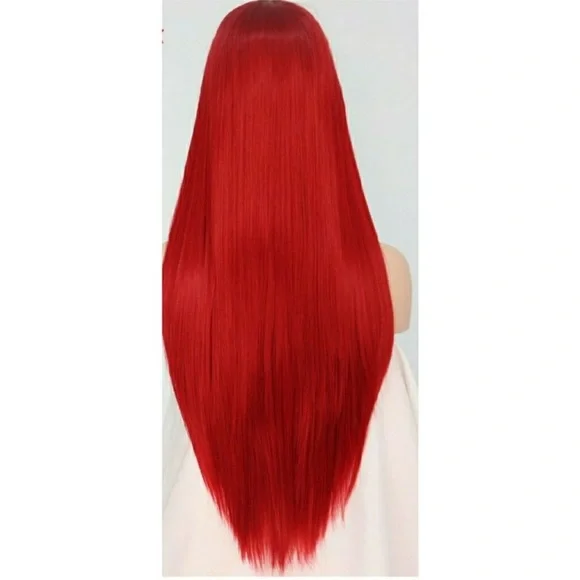22” Red STRAIGHTLaceFront WIG NEW